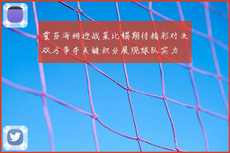 霍芬海姆迎战菜比锡期待精彩对决双方争夺关键积分展现球队实力